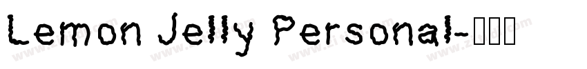 Lemon Jelly Personal字体转换